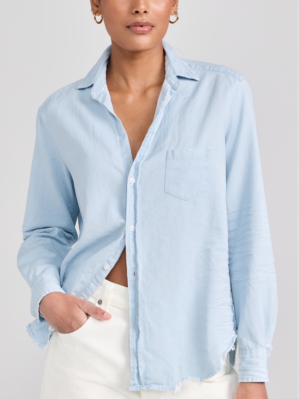 Frank & Eileen Light Blue Women's Button-Down Shirt